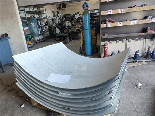 Prefabrikerte plater i rustfritt stål 904L